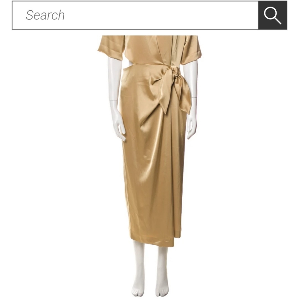 NANUSHKA gold dress size M